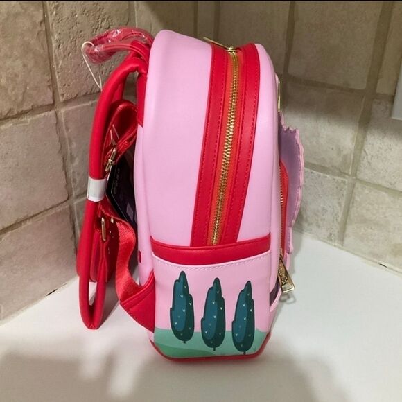 Loungefly Disney Alice in Wonderland Roses in Bush Pink Mini Backpack NWT - Picture 6 of 7